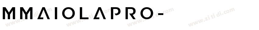 MmaiolaPro字体转换