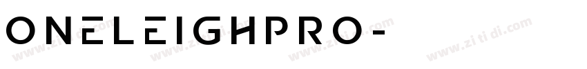 OneleighPro字体转换