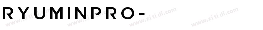 RyuminPro字体转换
