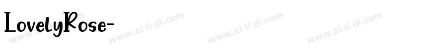 LovelyRose字体转换