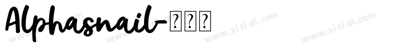 Alphasnail字体转换