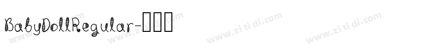 BabyDollRegular字体转换