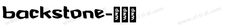 backstone字体转换
