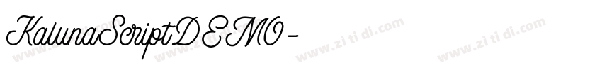 KalunaScriptDEMO字体转换