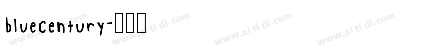 bluecentury字体转换