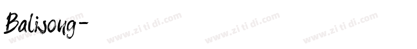 Balisong字体转换