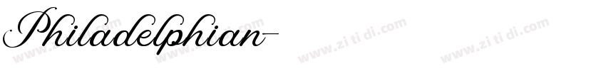 Philadelphian字体转换