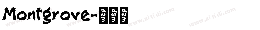 Montgrove字体转换