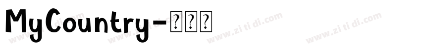 MyCountry字体转换