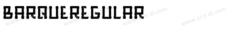 BarqueRegular字体转换