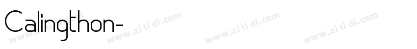 Calingthon字体转换