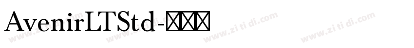 AvenirLTStd字体转换