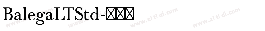 BalegaLTStd字体转换