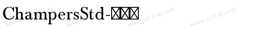 ChampersStd字体转换