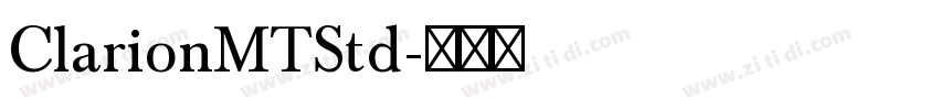 ClarionMTStd字体转换