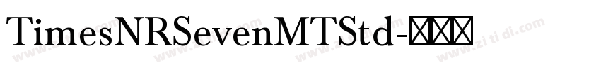 TimesNRSevenMTStd字体转换