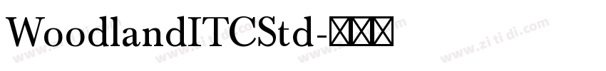 WoodlandITCStd字体转换