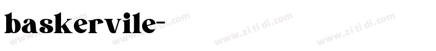 baskervile字体转换 baskervile字体转换