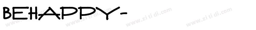 BeHappy字体转换