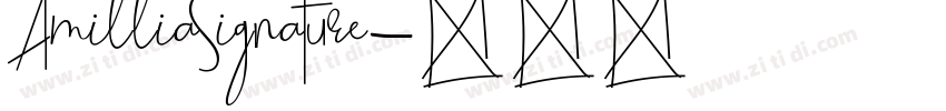 AmilliaSignature字体转换