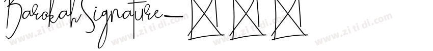 BarokahSignature字体转换