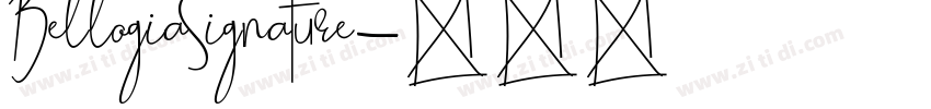 BellogiaSignature字体转换