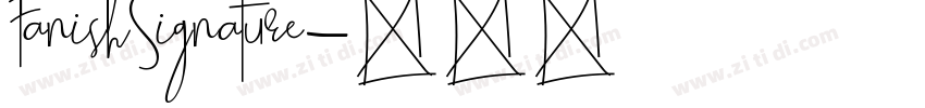 FanishSignature字体转换