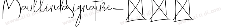 MaullindaSignature字体转换