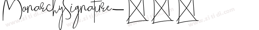 MonarchySignature字体转换