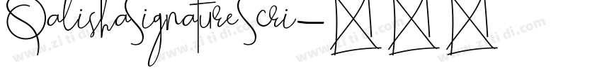 QalishaSignatureScri字体转换