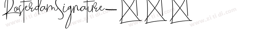 RosterdamSignature字体转换