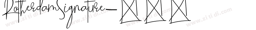 RotherdamSignature字体转换