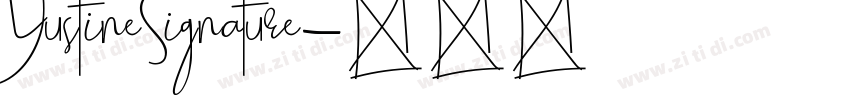YustineSignature字体转换