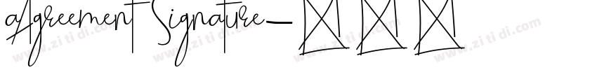aAgreementSignature字体转换