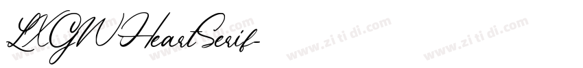 LXGWHeartSerif字体转换