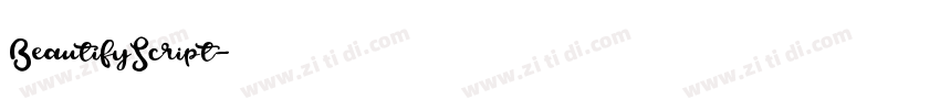 BeautifyScript字体转换