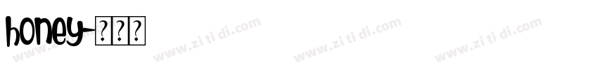 honey字体转换