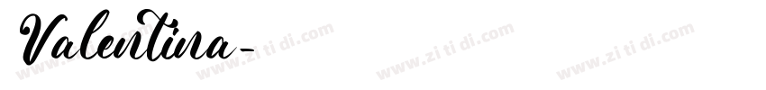 Valentina字体转换