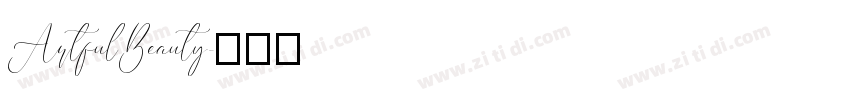 ArtfulBeauty字体转换