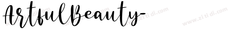 ArtfulBeauty字体转换