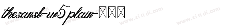 thesansb-w5plain字体转换