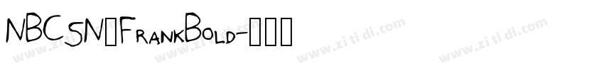 NBCSN_FrankBold字体转换