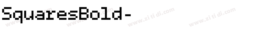 SquaresBold字体转换
