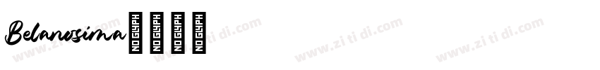 Belanosima字体转换
