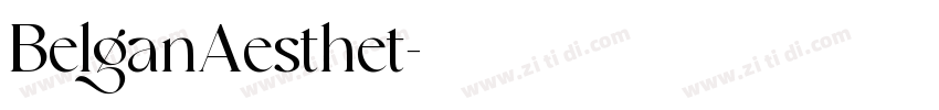 BelganAesthet字体转换