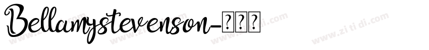 Bellamystevenson字体转换