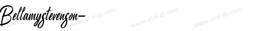 Bellamystevenson字体转换