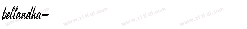 bellandha字体转换