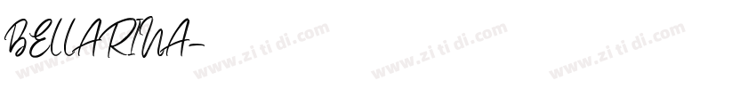 BELLARINA字体转换