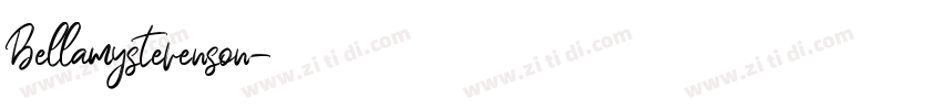 Bellamystevenson字体转换